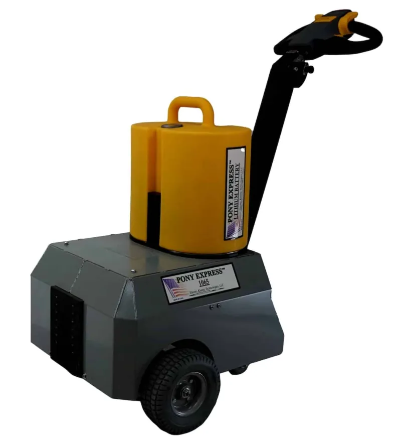 Pony Express 1065 Lithium tugger with its swappable lithium pack